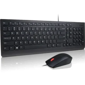 Teclado y ratón Lenovo Essential – Cableado, Español (América Latina) – USB para Windows y Linux