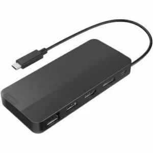 Base de conexión Lenovo USB-C – 135W, 4K Doble Monitor, Ethernet, HDMI, DisplayPort, Negro Eclipse