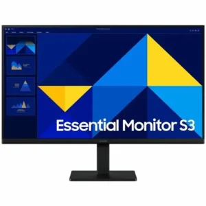 Monitor Samsung 24" Essential S3 S24D300GAN – Full HD, IPS, 100Hz, HDMI/VGA, Negro