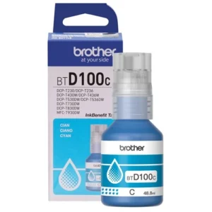 Brother BTD100C Botella de Tinta Cián Ultra Alto Rendimiento - Imprime hasta 5.000 páginas sin interrupciones - Imagen 1