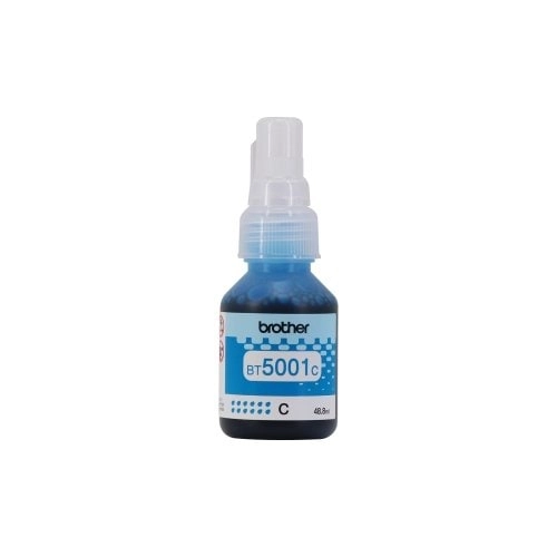 Tinta Brother Original BT5001C Cian - Botella Ultra Rendimiento para DCP-T300/T500W/T800W - Imagen 1