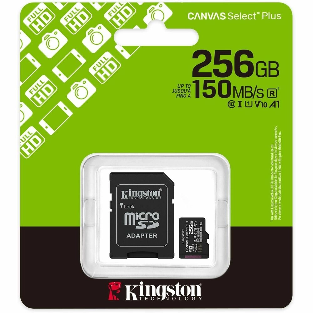 Kingston Canvas Select Plus microSDXC 256GB Clase 10 Velocidad 150MB/s para Android y Camaras - Imagen 4