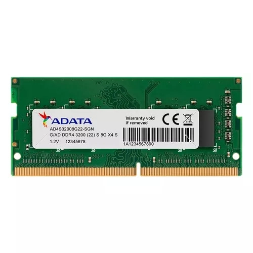 Memoria RAM ADATA DDR4 8GB 3200MHz SO-DIMM - Actualización Ultrarrápida para Laptops - Imagen 1