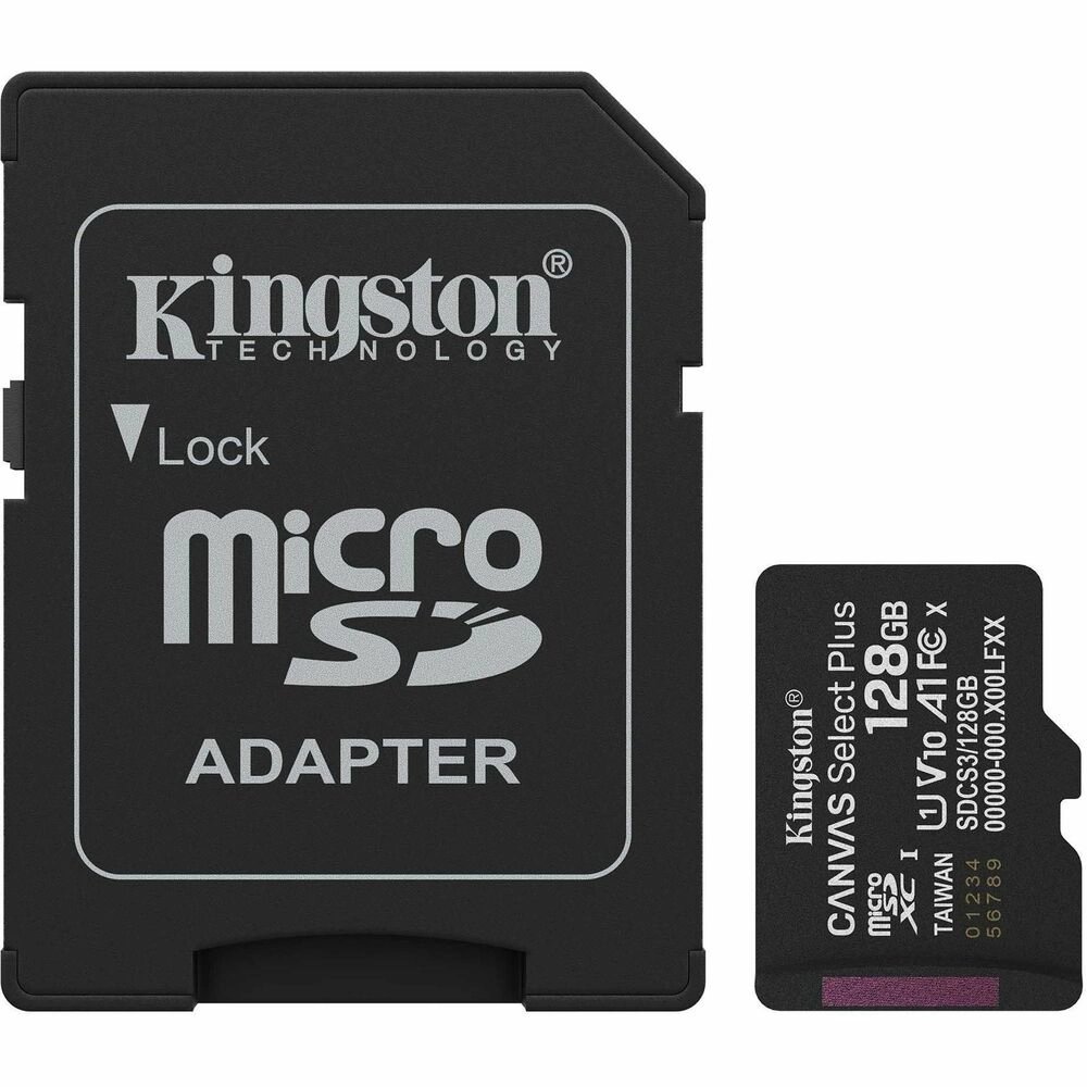 Tarjeta MicroSD Kingston Canvas Select Plus 128GB 150MB/s A1 UHS-I - Imagen 1