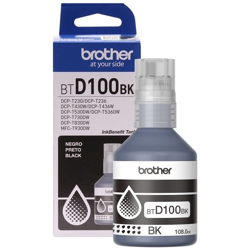 Botella de Tinta Negra Brother BTD100BK - Rendimiento 7,500 Páginas - Imagen 1