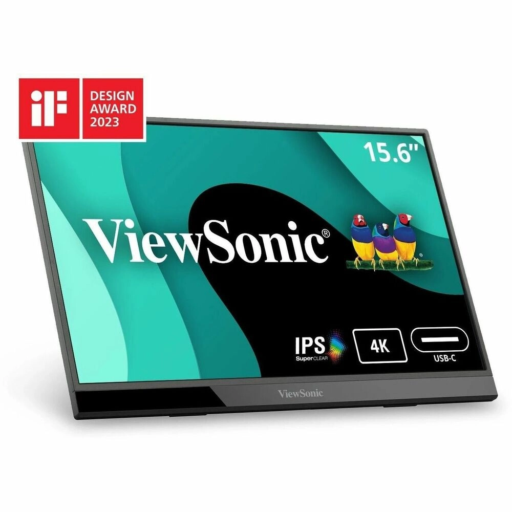 ViewSonic VX1655-4K Monitor Portátil 15.6" UHD 4K - Tu Segunda Pantalla Profesional - Imagen 1